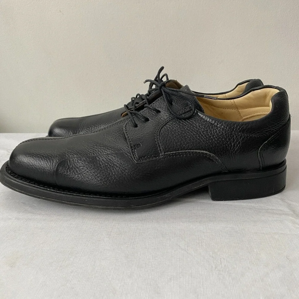 Studio Belvedere Baybridge Black Leather Lace Up Oxford Shoes Mens Size 11‎ EEE